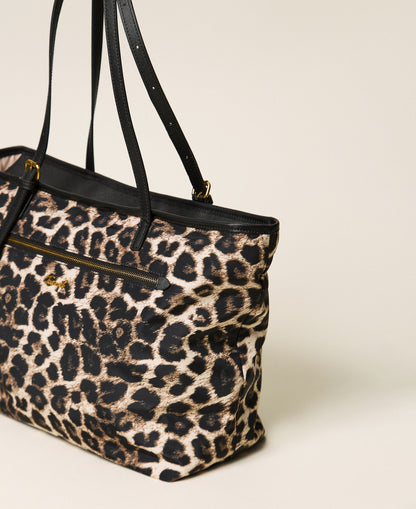 Borsa shopper a stampa animalier Twinset