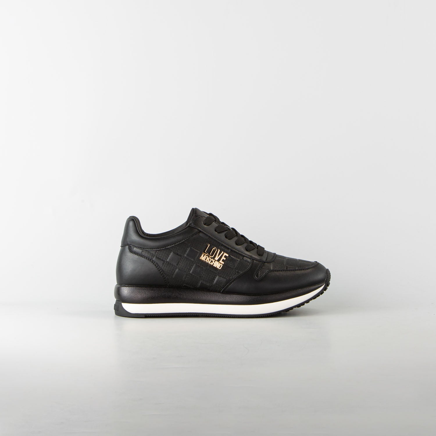 Sneaker vitello nero JA15434G0NIA900A Love Moschino