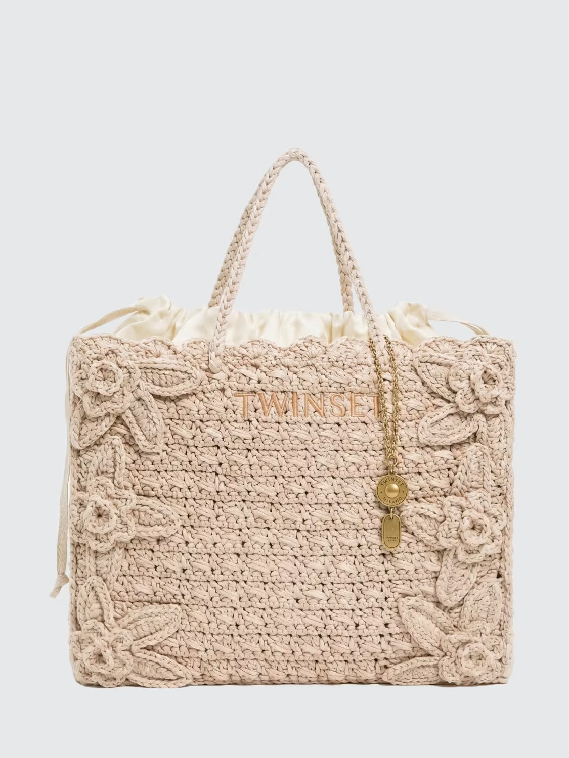 Borsa Twinset in cotone crochet