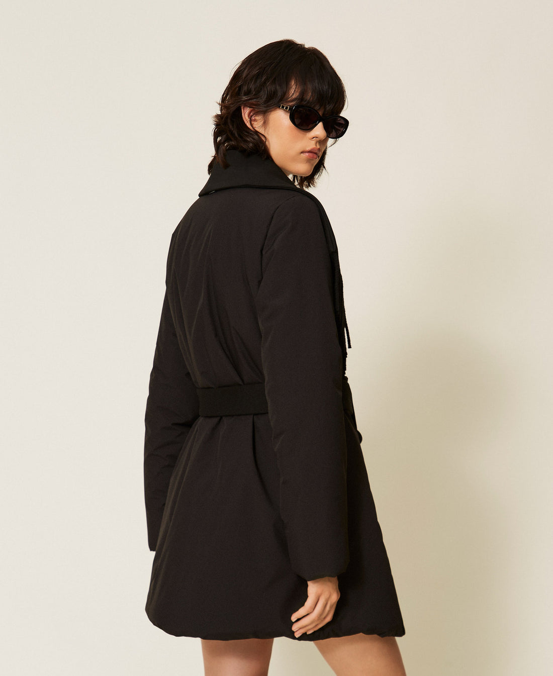Giacca imbottita con frange Twinset