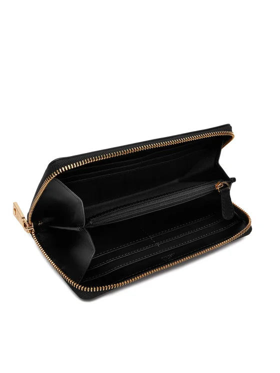 Portafoglio nero  vernice Love Moschino