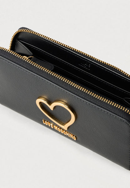 Portafoglio nero Love Moschino