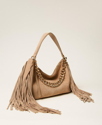 Tracolla media con frange Twinset