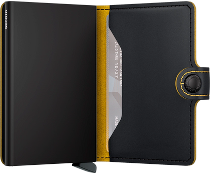 Miniwallet Matte Black &amp; Ochre Secrid