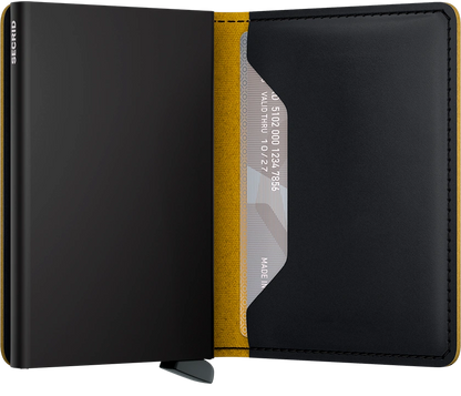 Slimwallet Matte Black &amp; Ochre Secrid