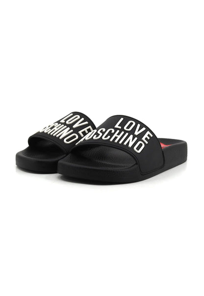 Ciabatta donna JA28052G0II14000 Nero Love Moschino