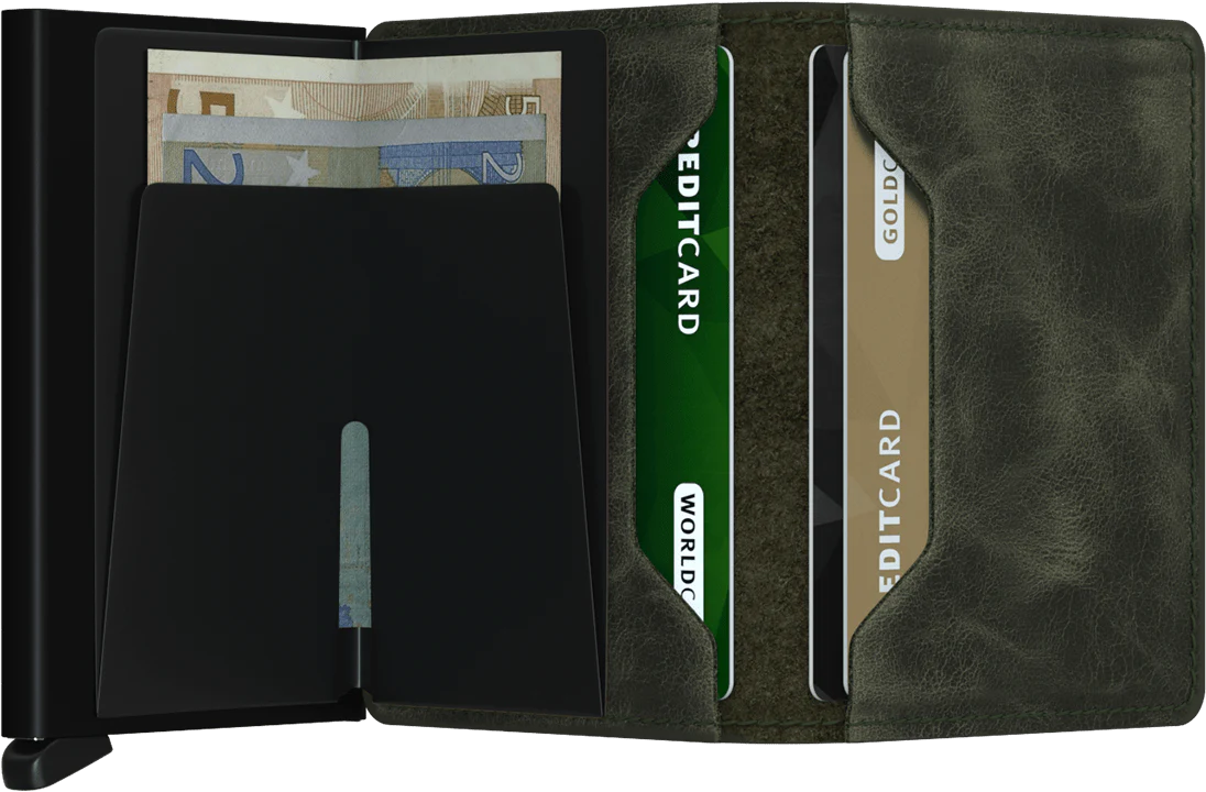 Slimwallet Vintage Olive-Black